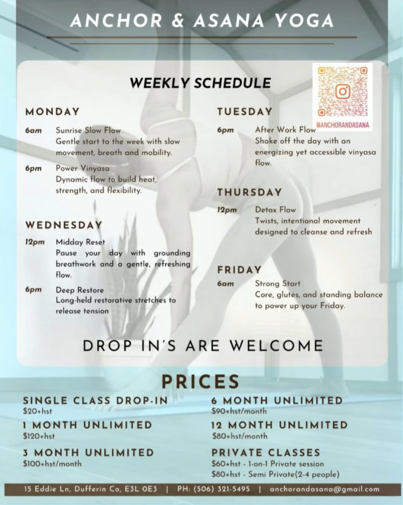 Yoga Hours - Anchor & Asana